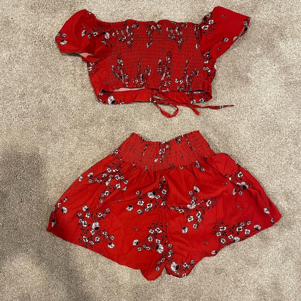 Floral matching set - Picture 2 of 2